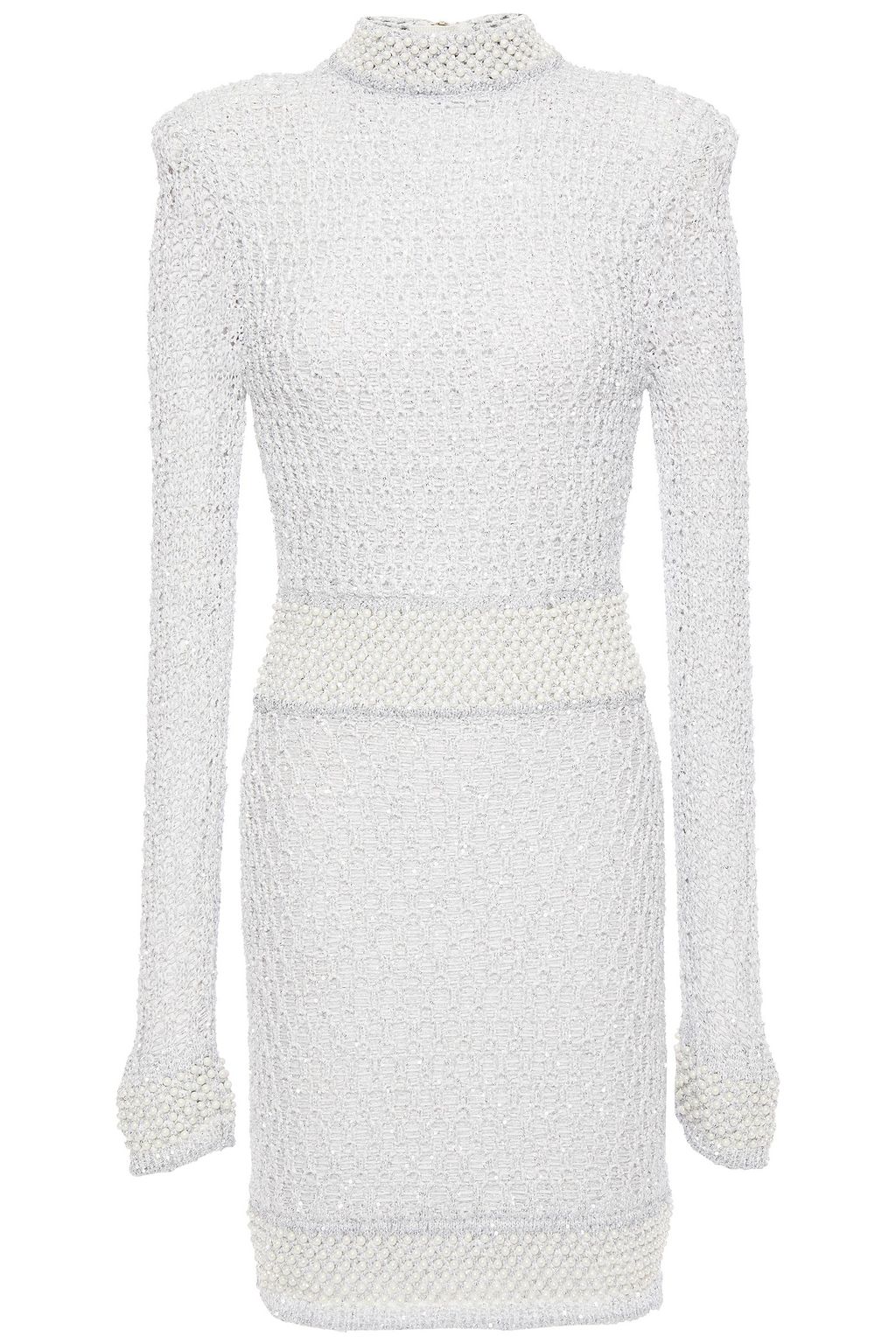 uklar beskyldninger Bug BALMAIN Embellished metallic knitted mini dress | Sale up to 70% off | THE  OUTNET