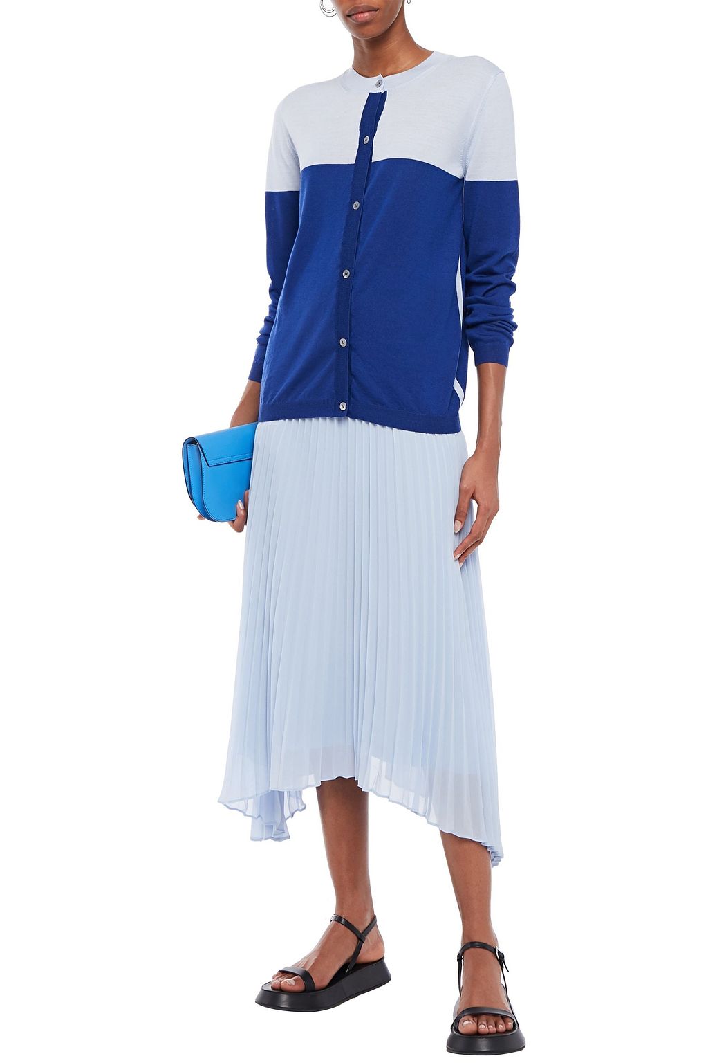 MARNI Two-tone wool cardigan