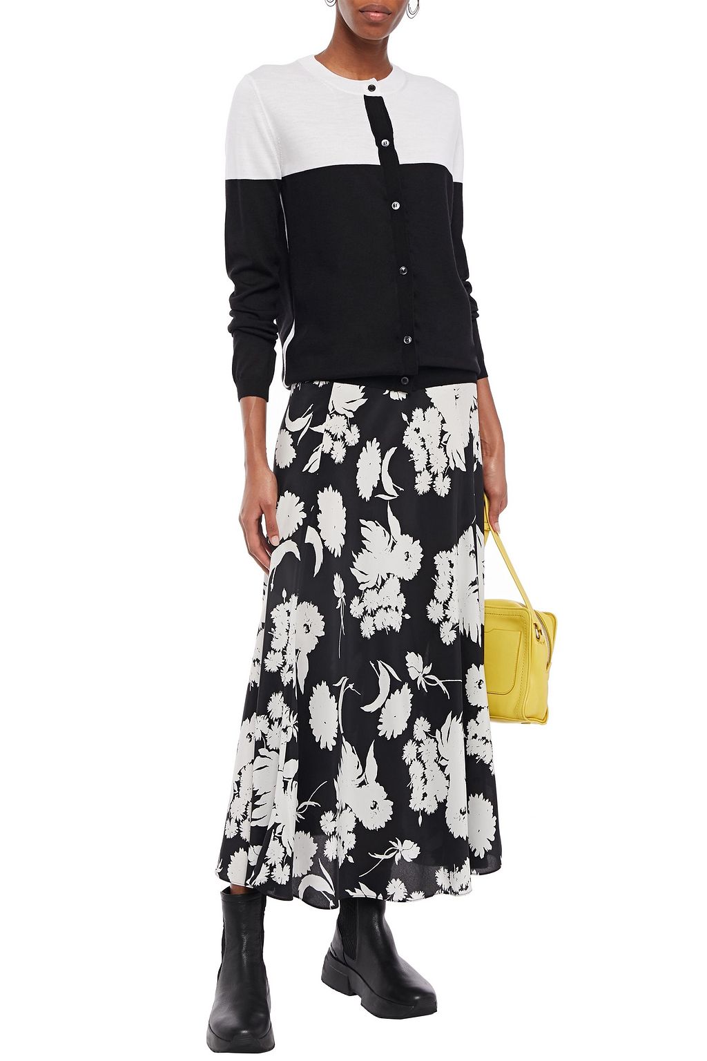 MARNI Two-tone wool cardigan