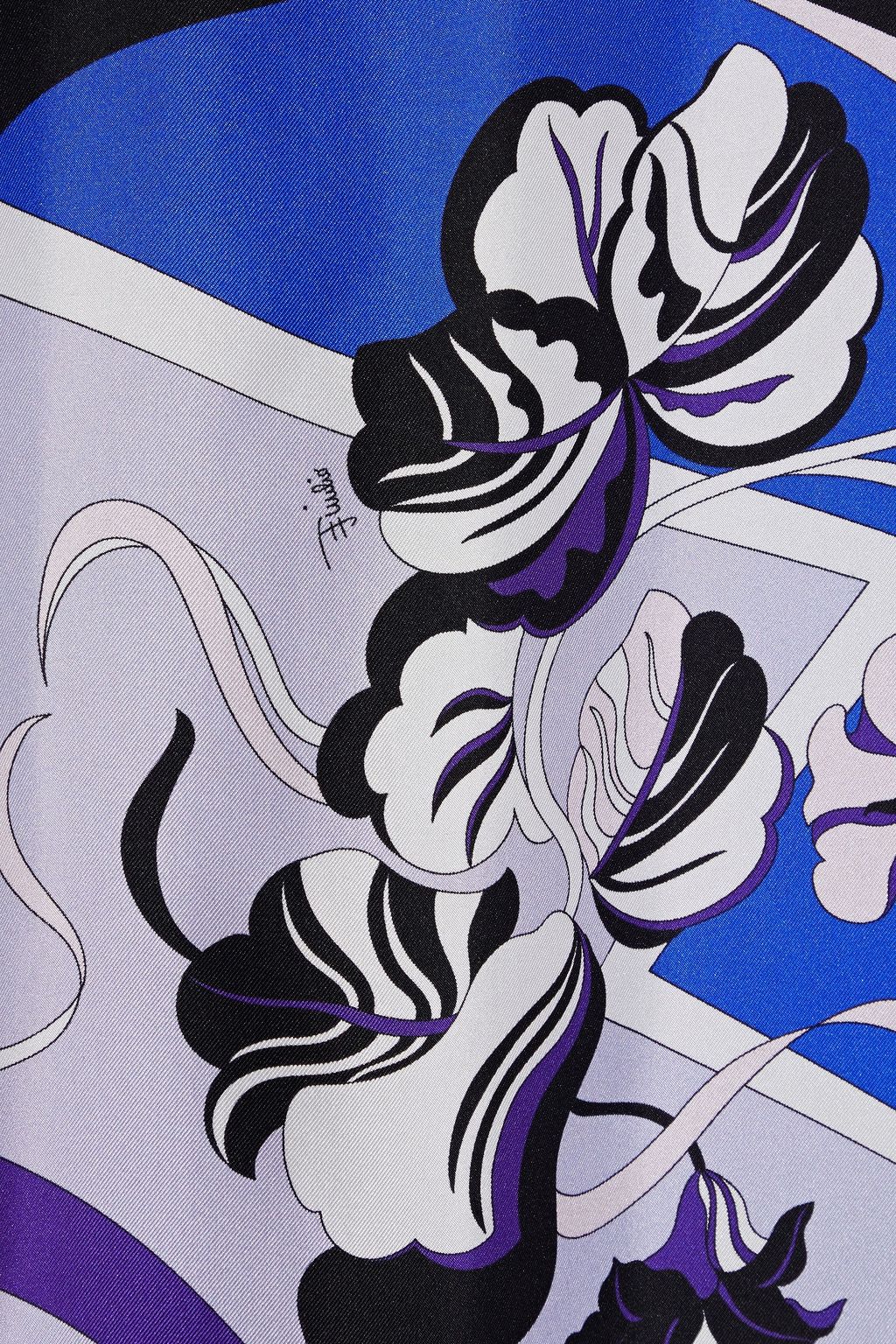 PUCCI Printed silk-twill dress