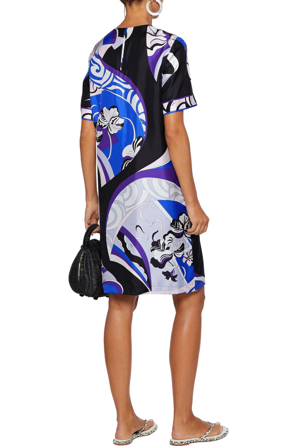 PUCCI Printed silk-twill dress