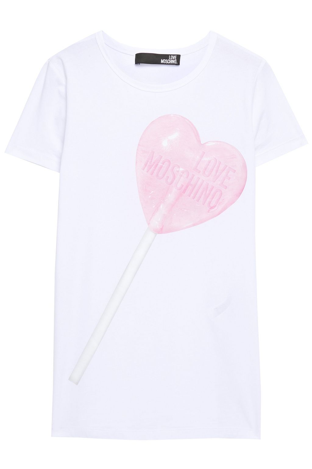 ディズニープリンセスのベビーグッズも大集合 LOVE MOSCHINO Printed stretch-cotton jersey T-shirt | THE OUTNET トップス