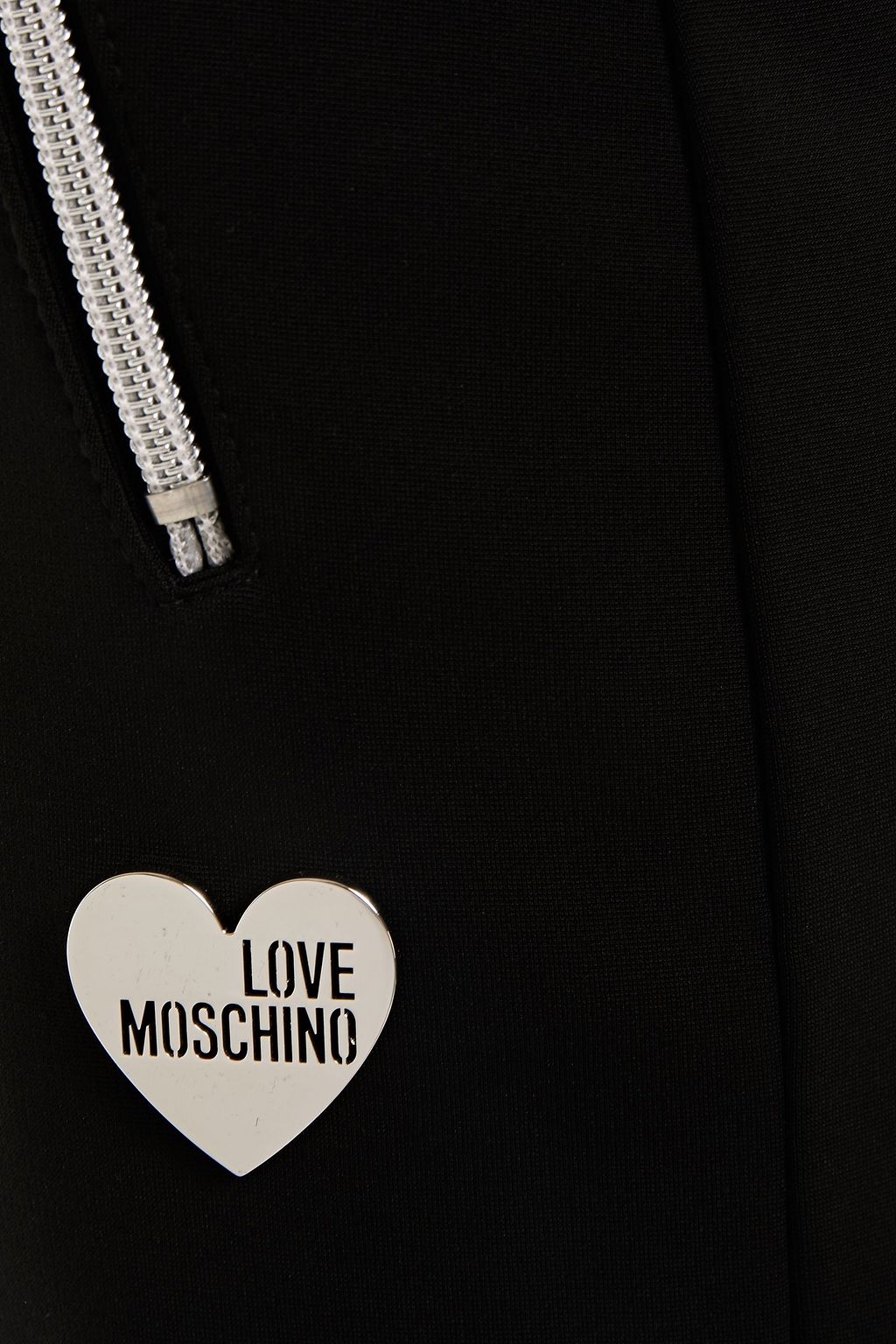LOVE MOSCHINO Appliquéd ponte mini skirt