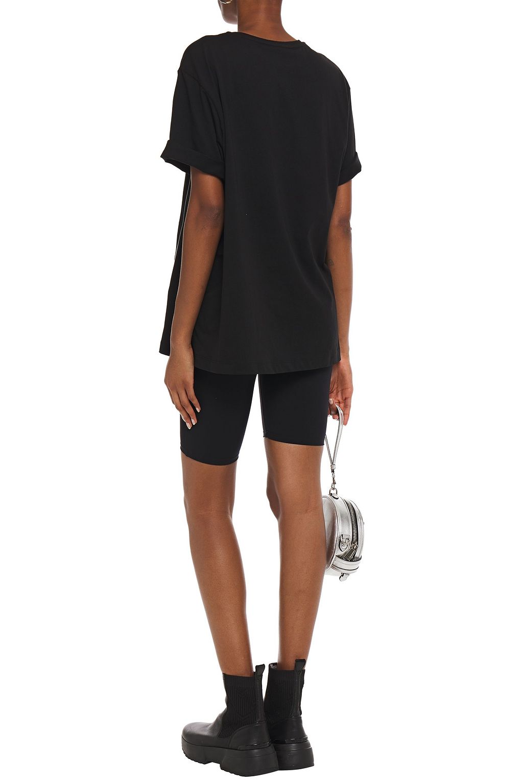 LOVE MOSCHINO Appliquéd cotton-jersey T-shirt