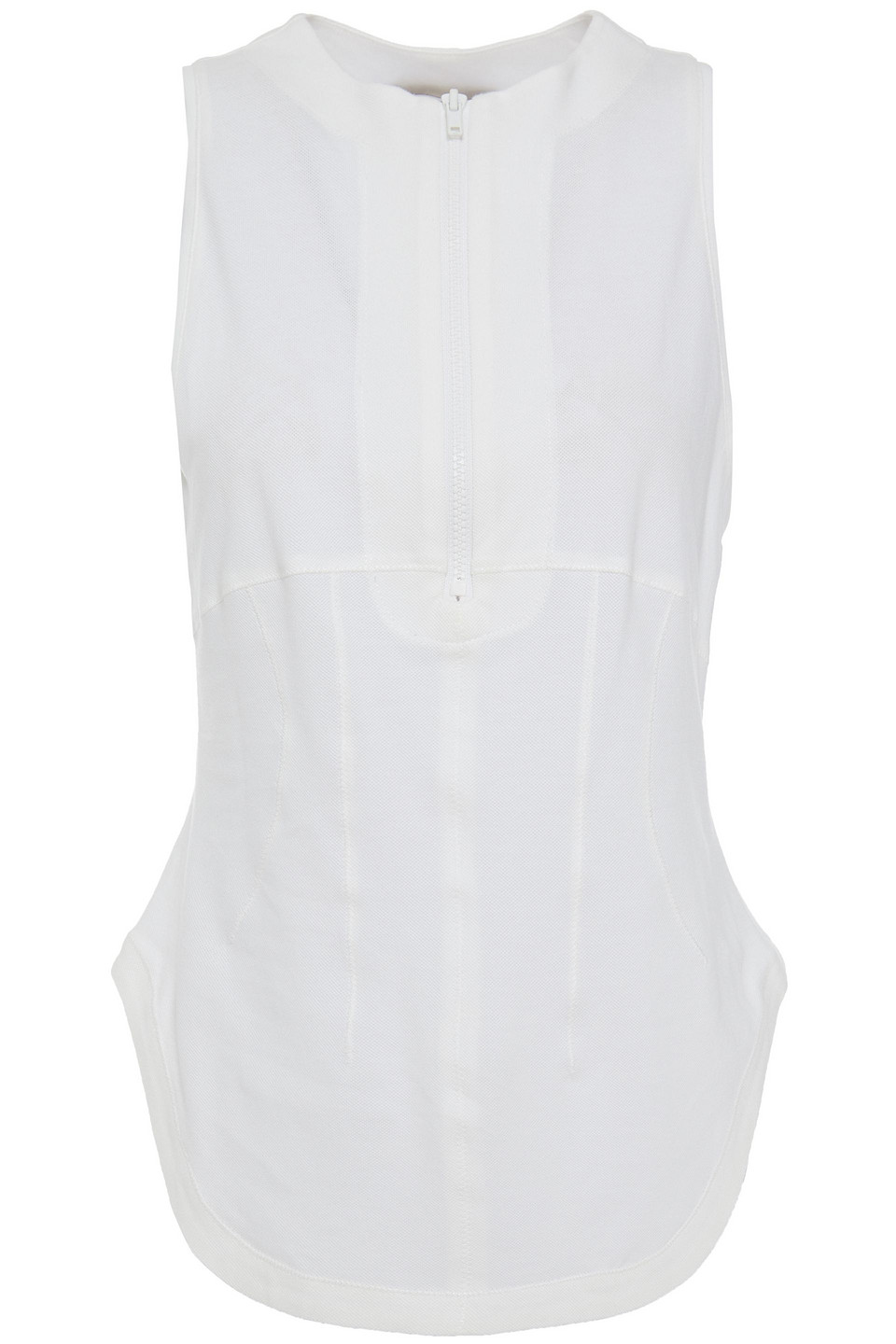 Cotton-piqué top
