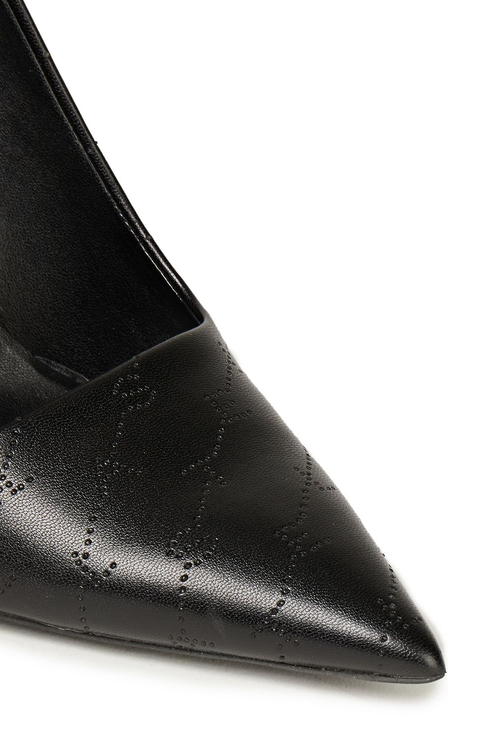 STELLA MCCARTNEY Monogram perforated faux leather pumps