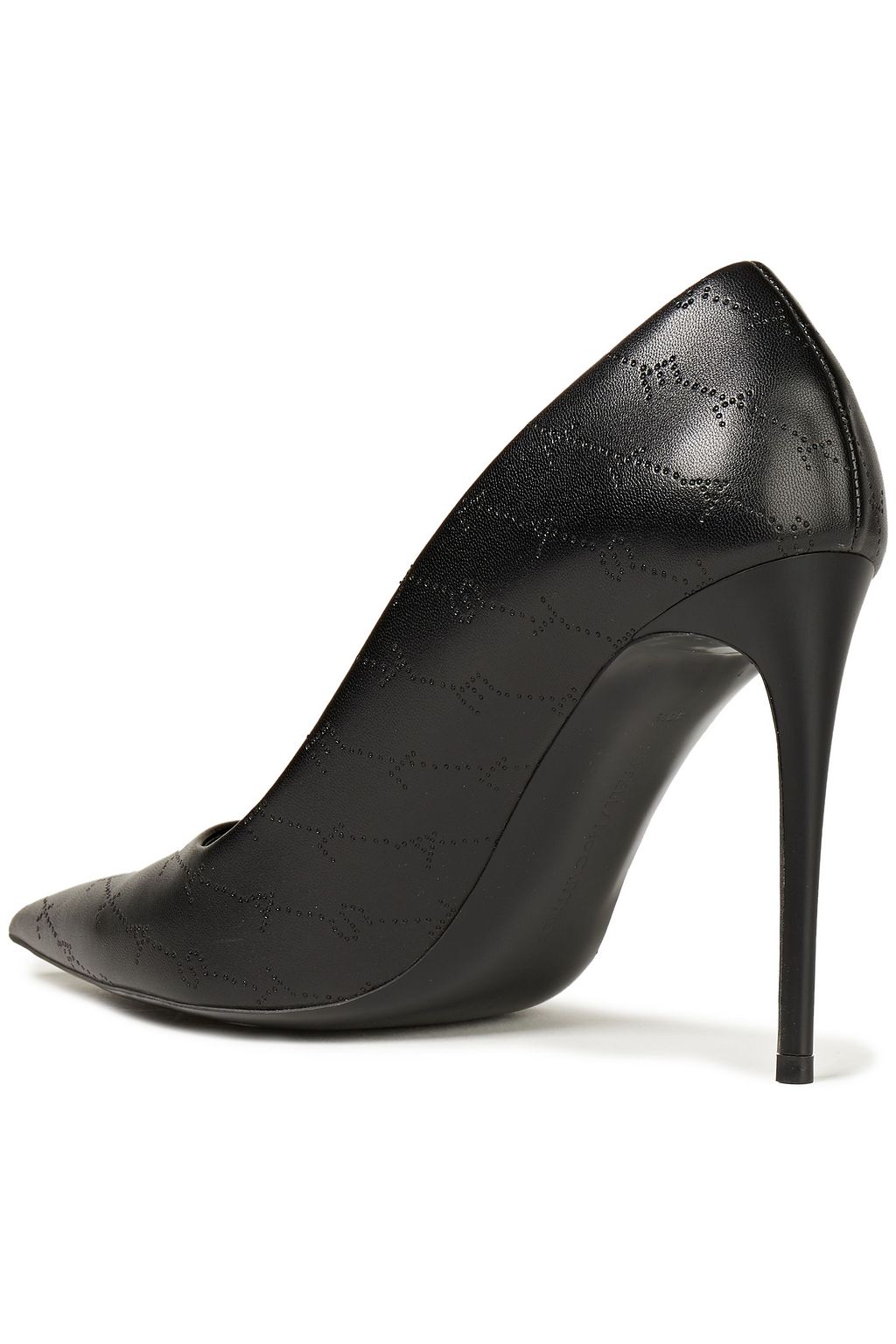 STELLA MCCARTNEY Monogram perforated faux leather pumps