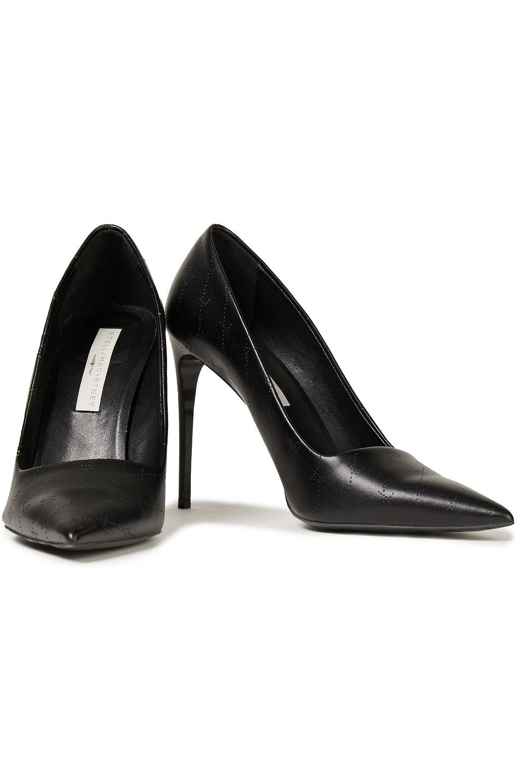 STELLA MCCARTNEY Monogram perforated faux leather pumps