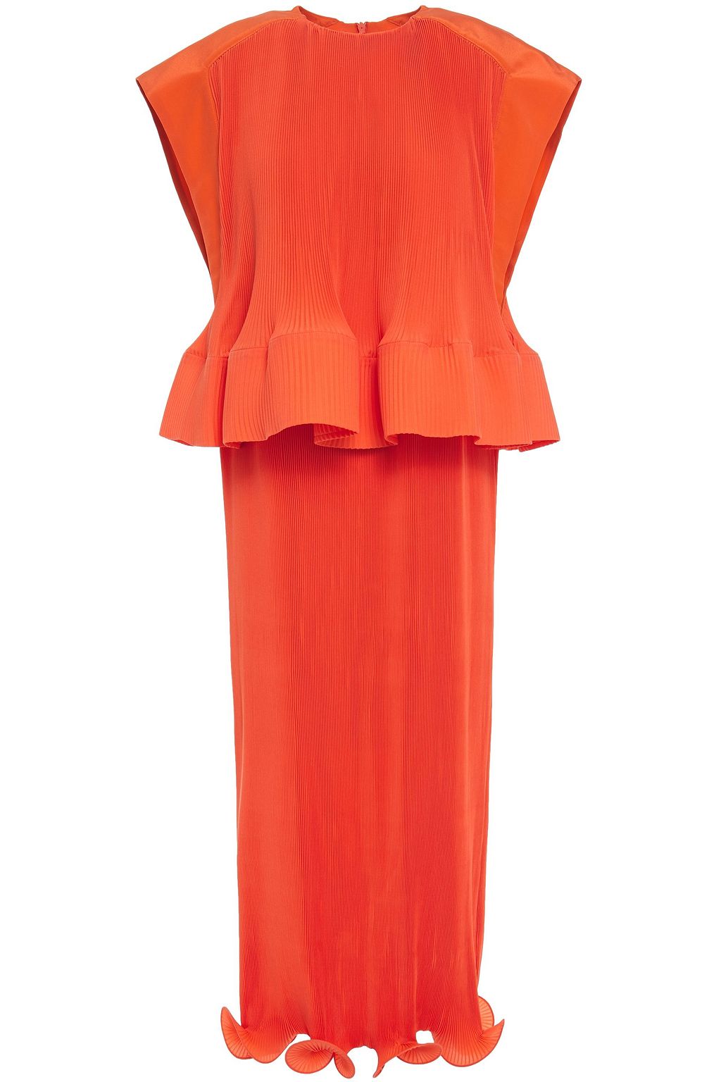 orange layered dress