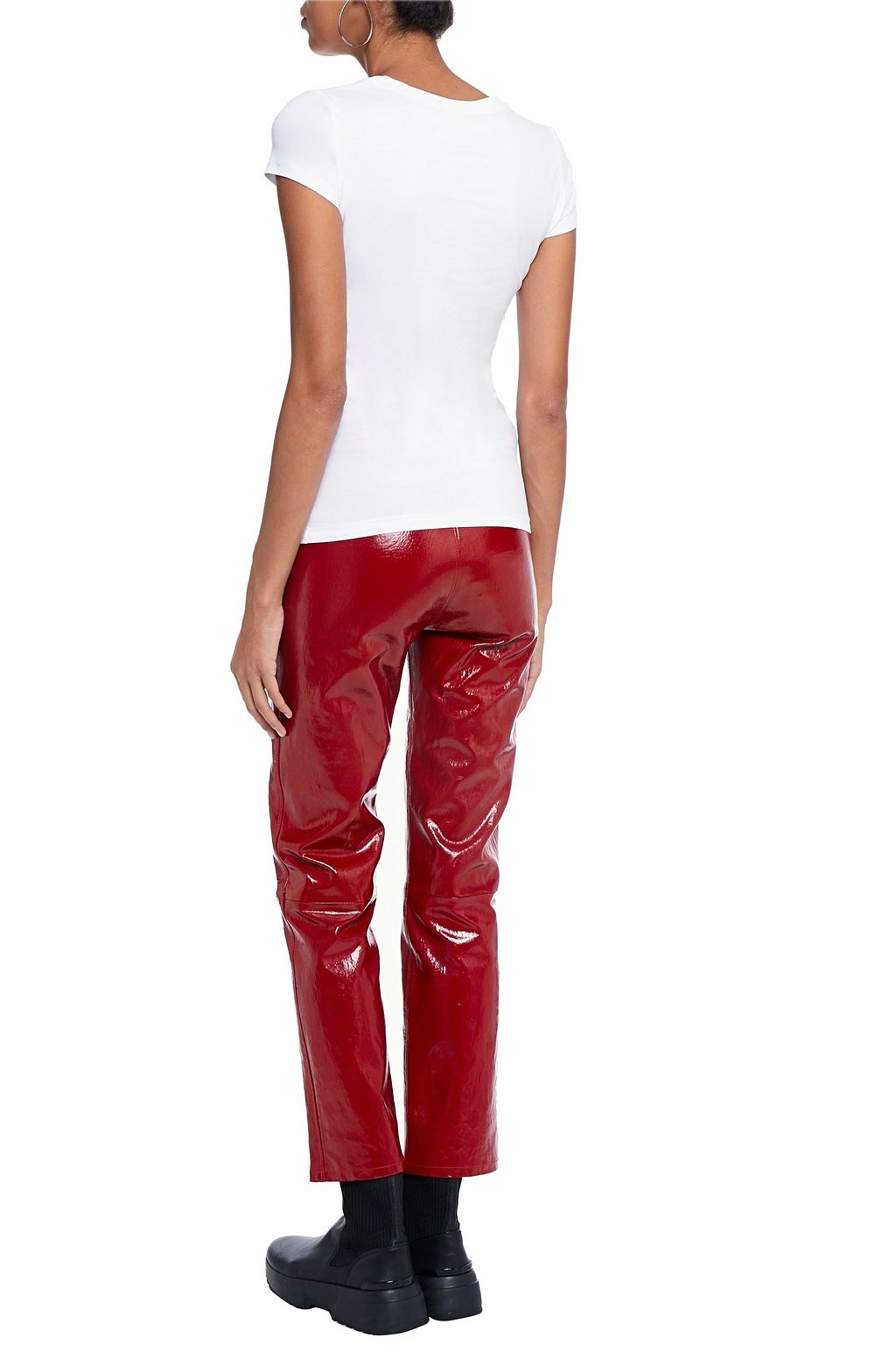 LOVE MOSCHINO Printed stretch-cotton jersey T-shirt