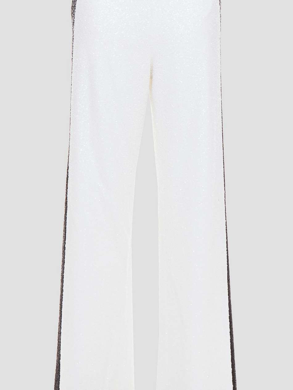 sequined tulle wide-leg pants