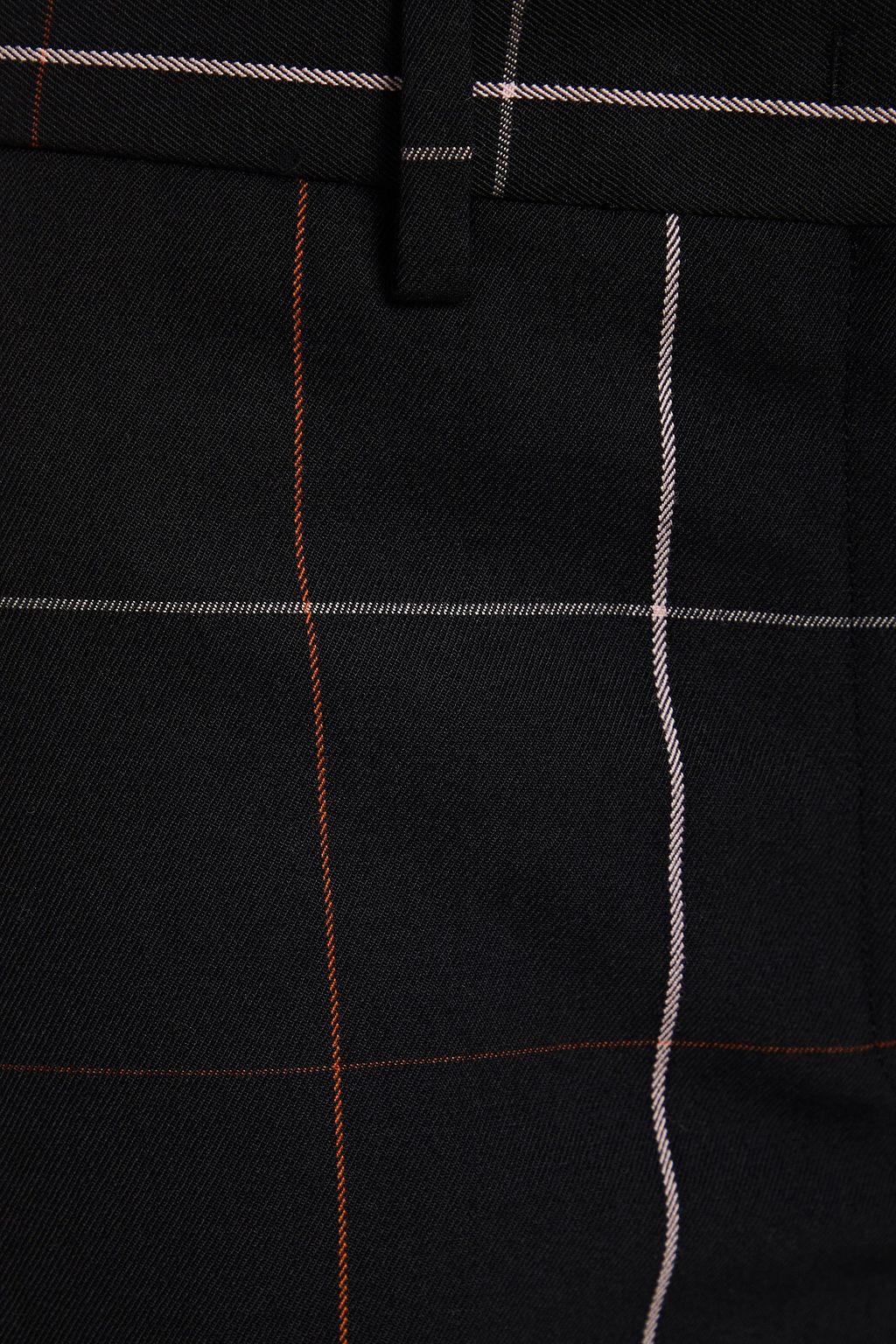 PAUL SMITH Cropped checked wool-twill tapered pants