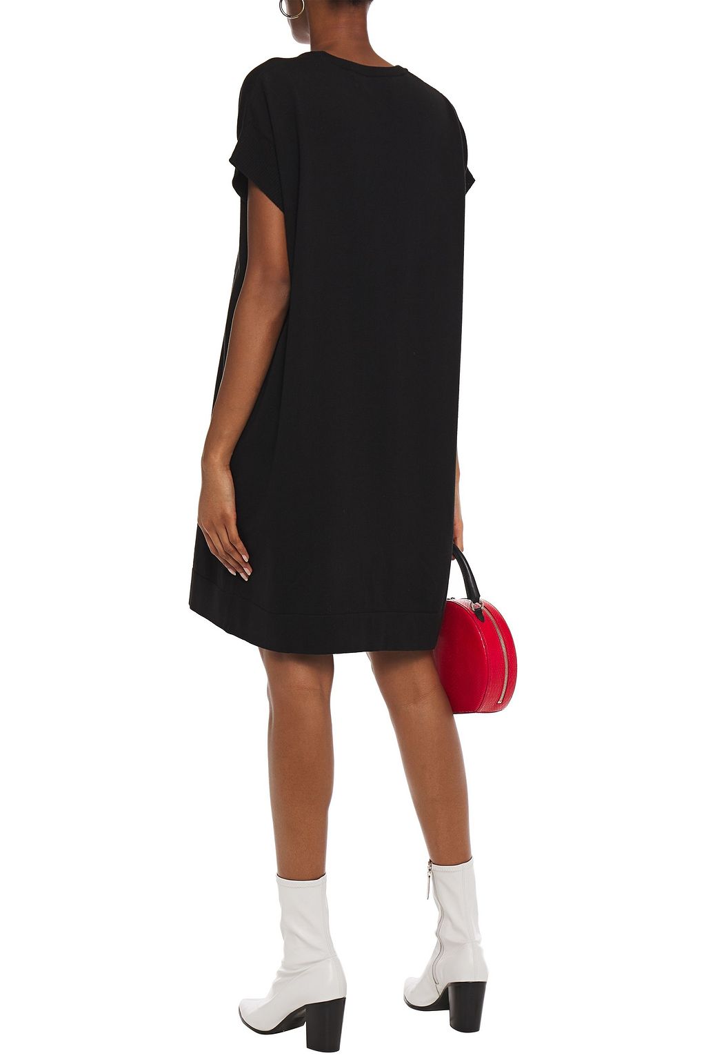 LOVE MOSCHINO Sequin-embellished cotton-jacquard mini dress