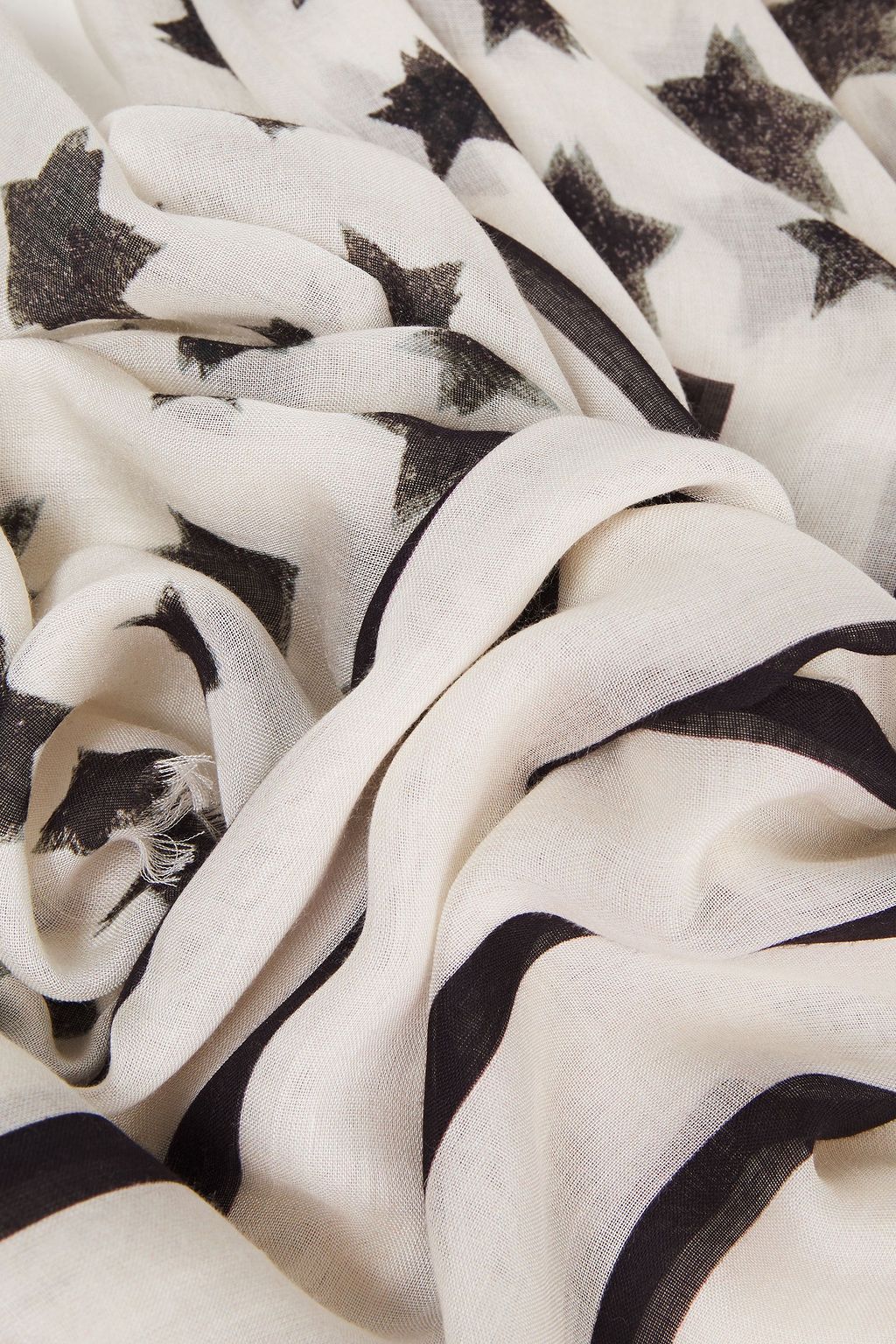 PAUL SMITH Printed modal and silk-blend gauze scarf