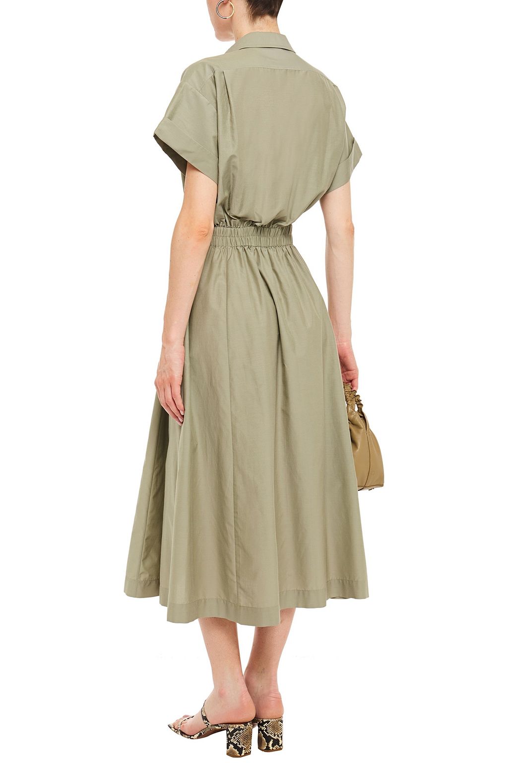 PAUL SMITH Cotton and silk-blend midi shirt dress