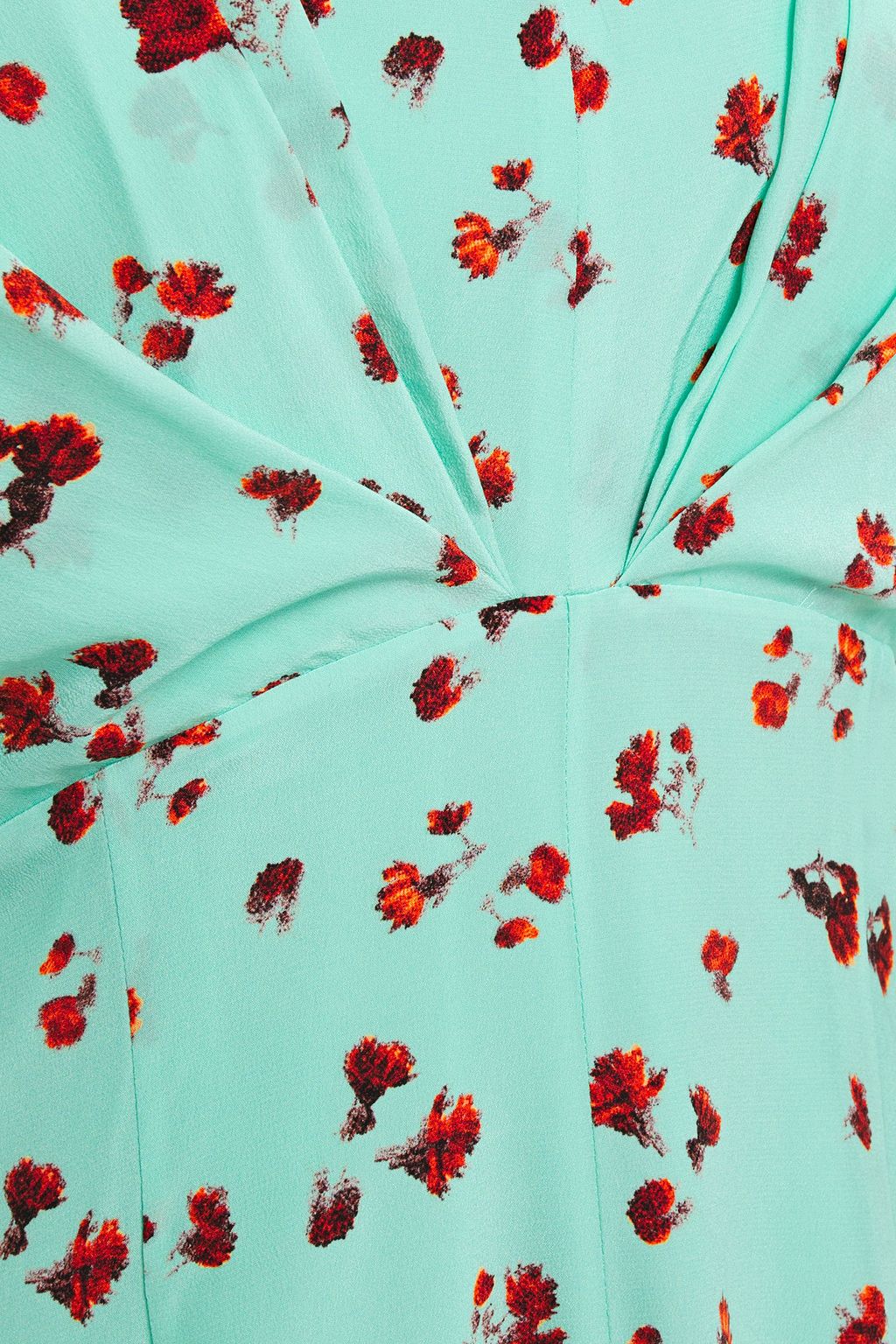 PAUL SMITH Pleated floral-print silk crepe de chine midi dress