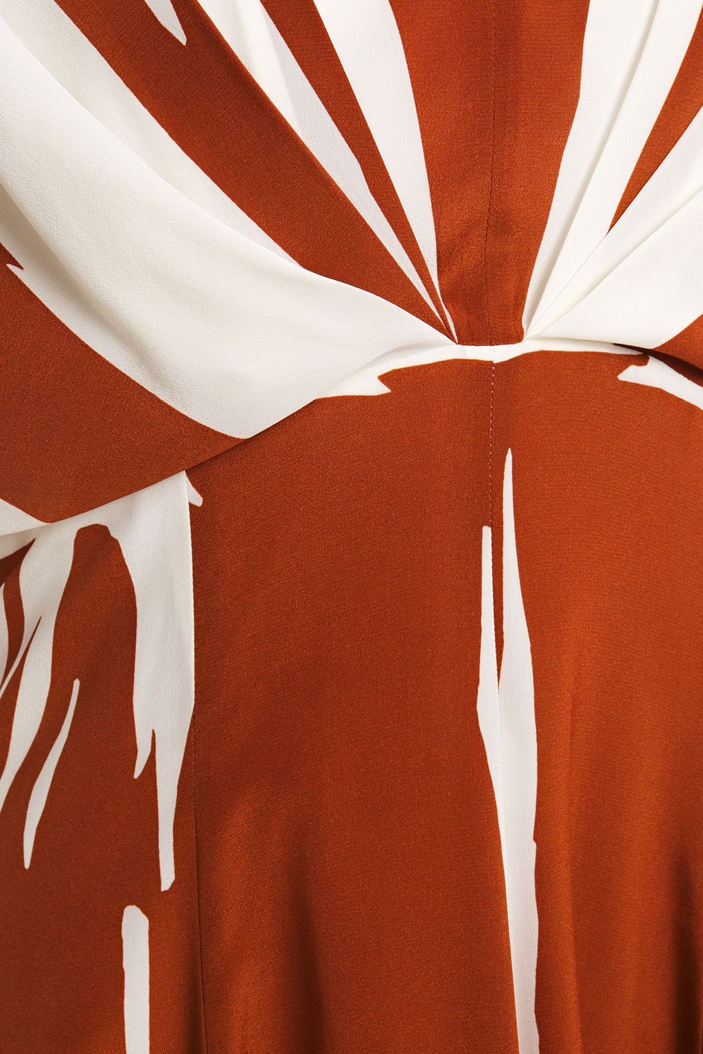 PAUL SMITH Pleated printed silk crepe de chine midi dress