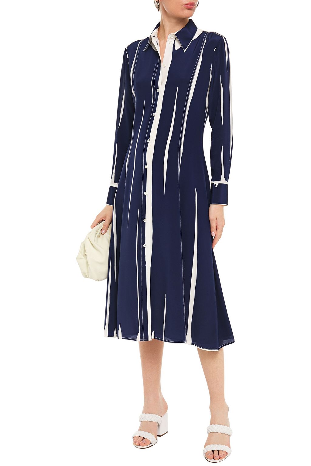 PAUL SMITH Printed silk crepe de chine midi dress