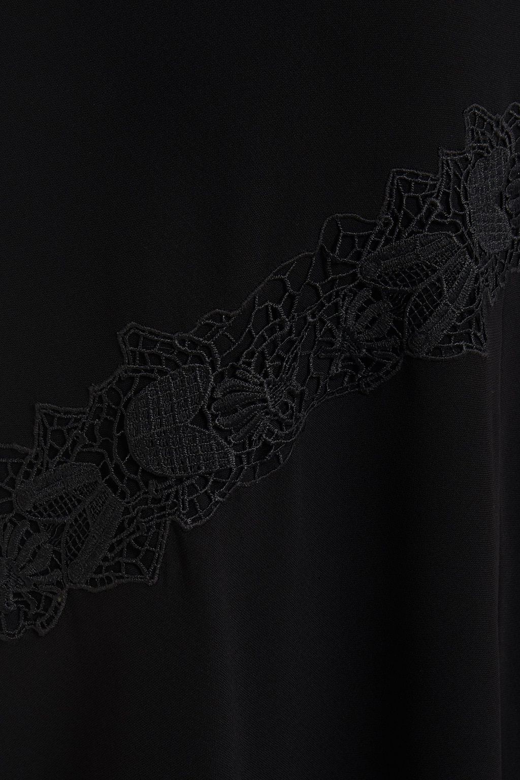PAUL SMITH Guipure lace-trimmed crepe maxi dress