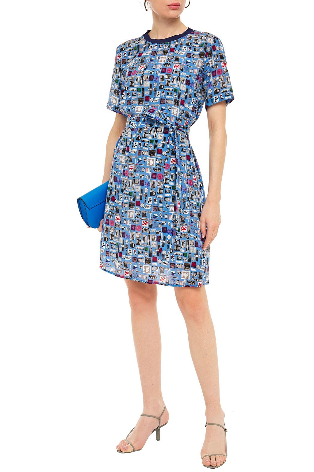PS PAUL SMITH Printed silk crepe de chine dress