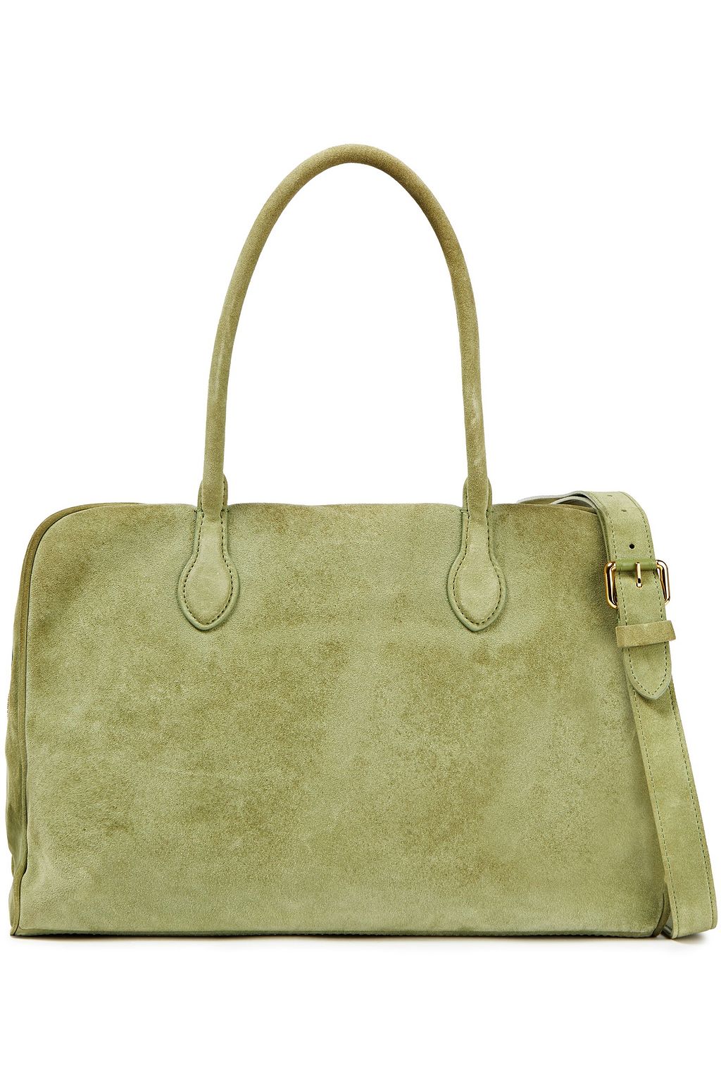 green suede shoulder bag