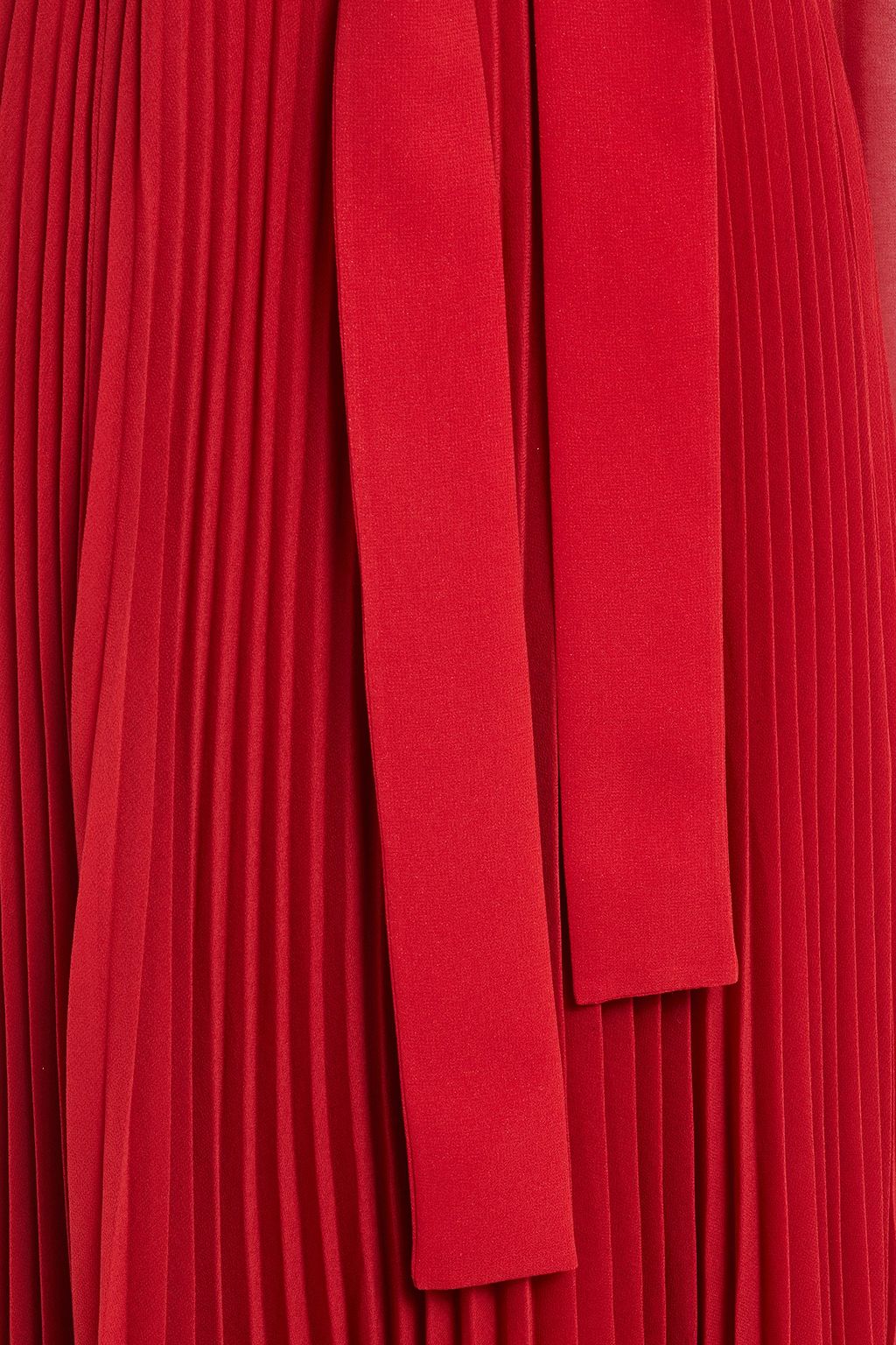 PS PAUL SMITH Belted pleated georgette midi dress