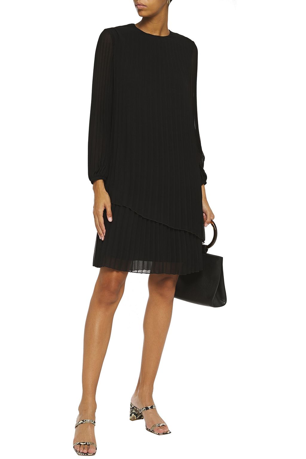 PS PAUL SMITH Layered pleated georgette dress