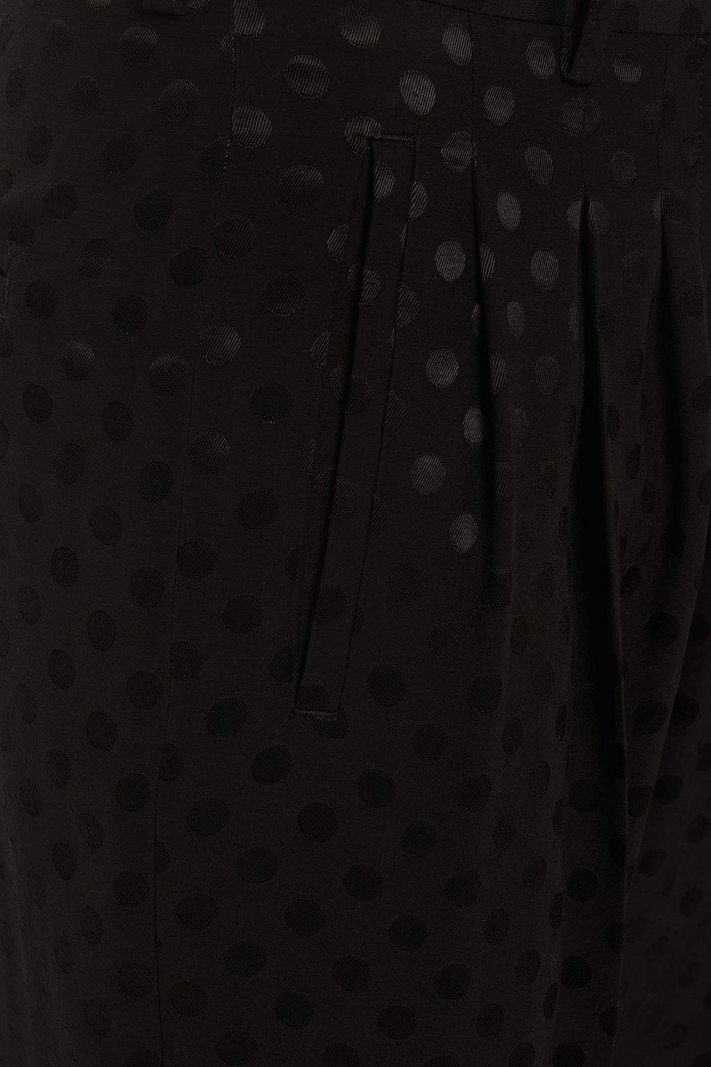 PS PAUL SMITH Plissierte Hose mit geradem Bein aus Jacquard mit Polka-Dots