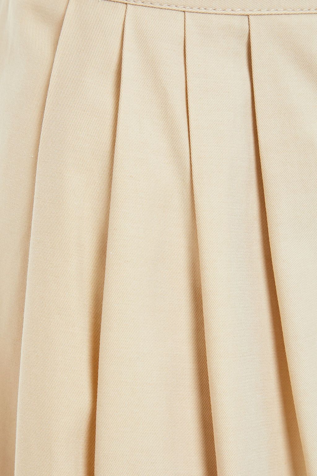 PS PAUL SMITH Pleated cotton-blend twill culottes