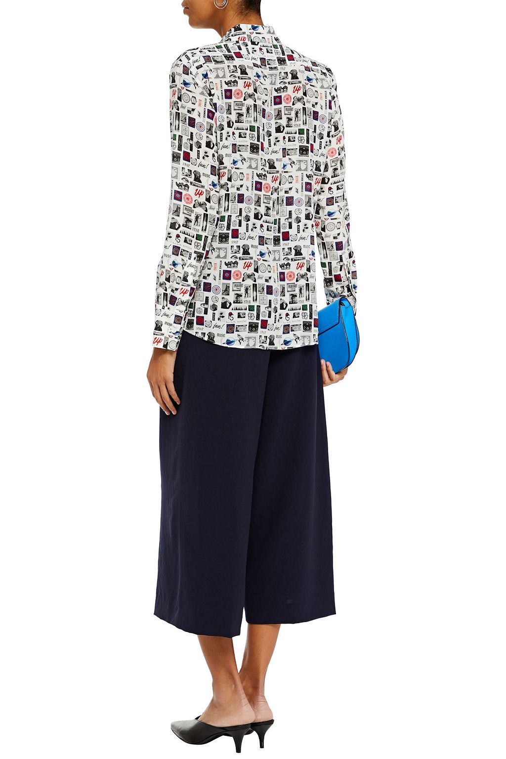 PS PAUL SMITH Printed silk crepe de chine shirt