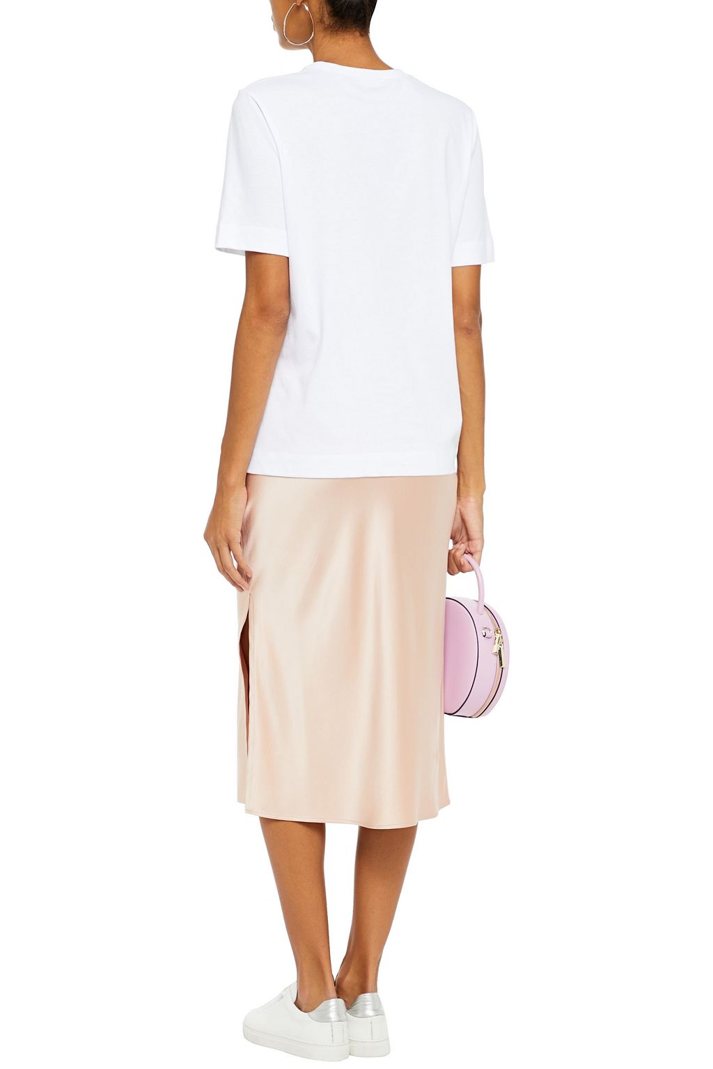 LOVE MOSCHINO Iridescent printed cotton-jersey T-shirt