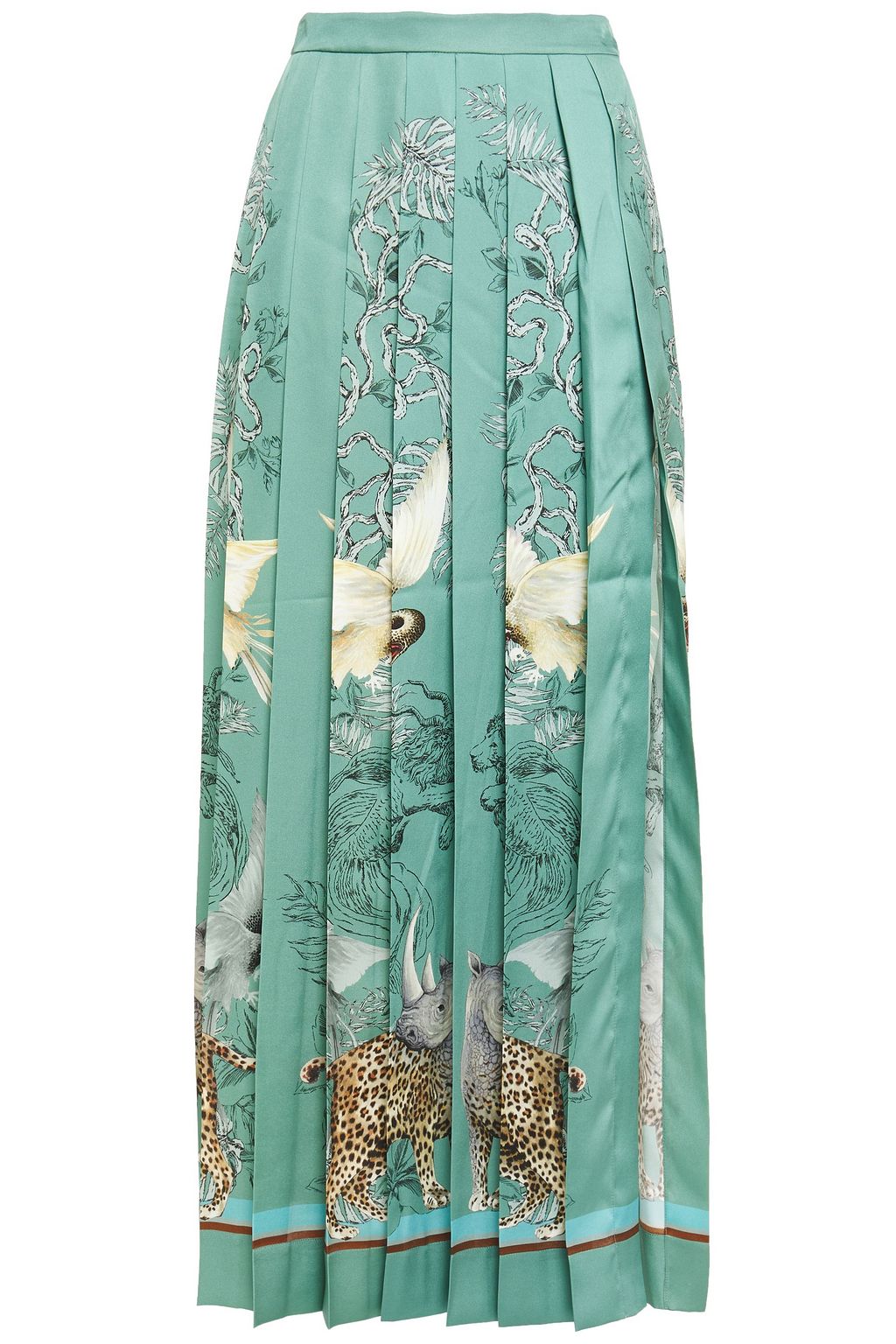 jade green maxi skirt