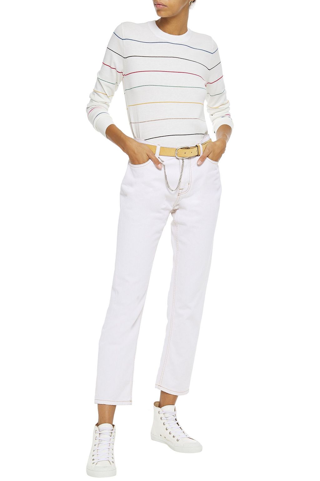 PS PAUL SMITH Striped cotton-blend sweater