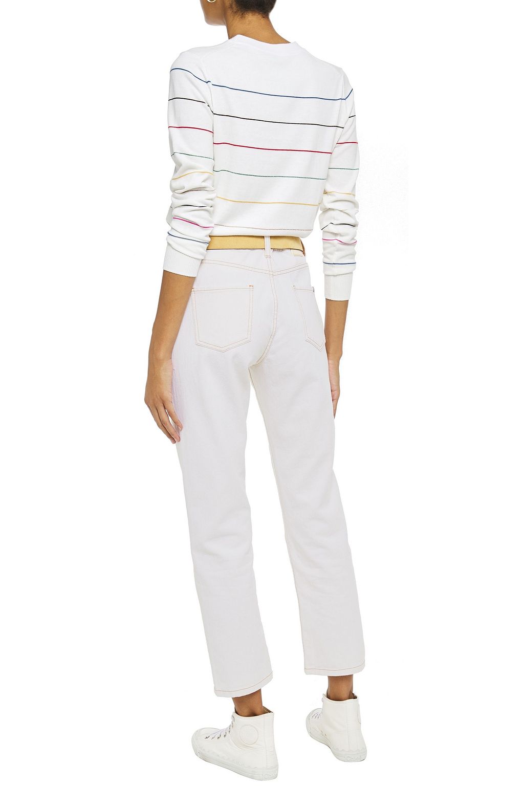 PS PAUL SMITH Cropped high-rise slim-leg jeans