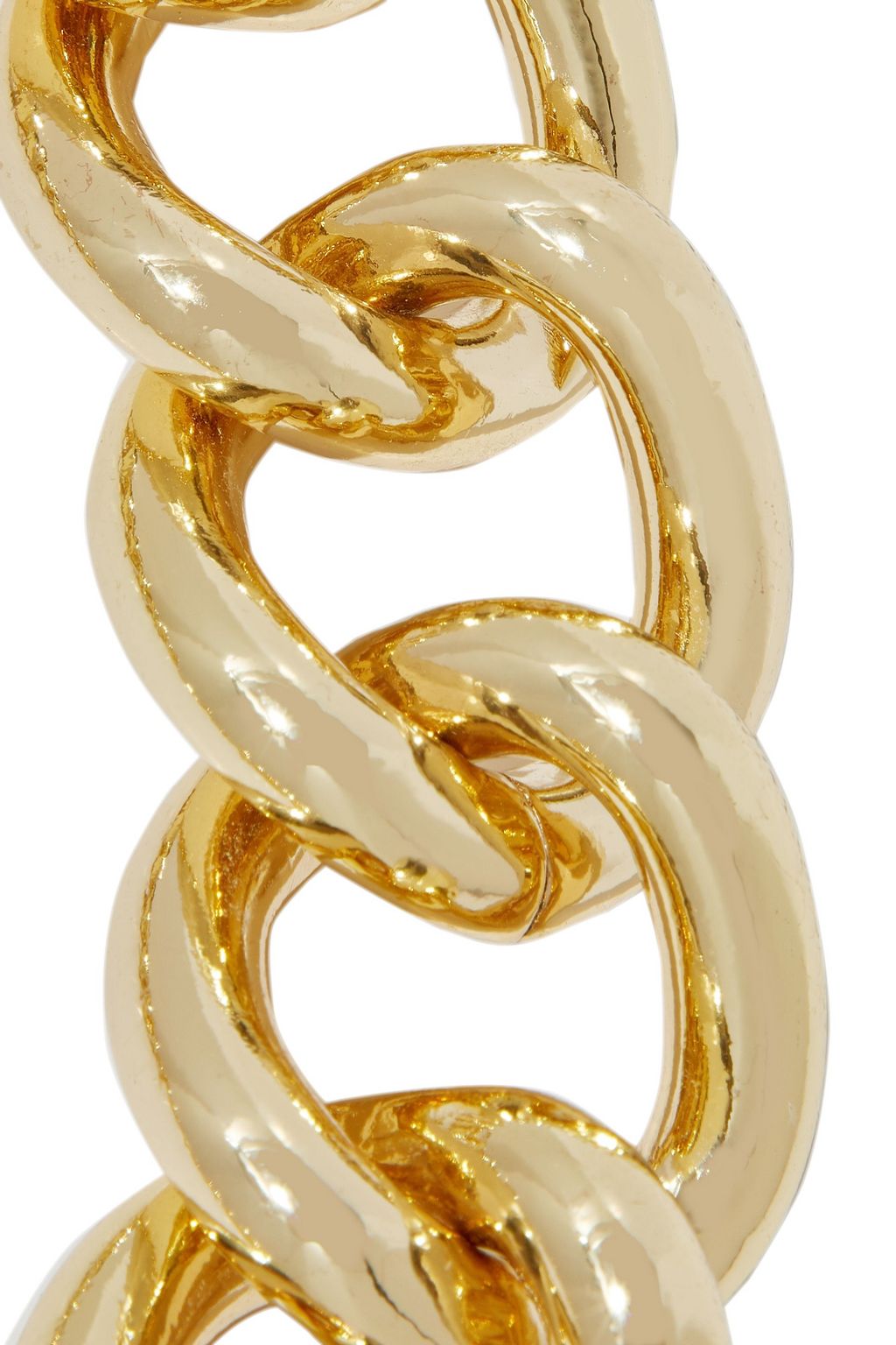 KENNETH JAY LANE 22-karat gold-plated necklace