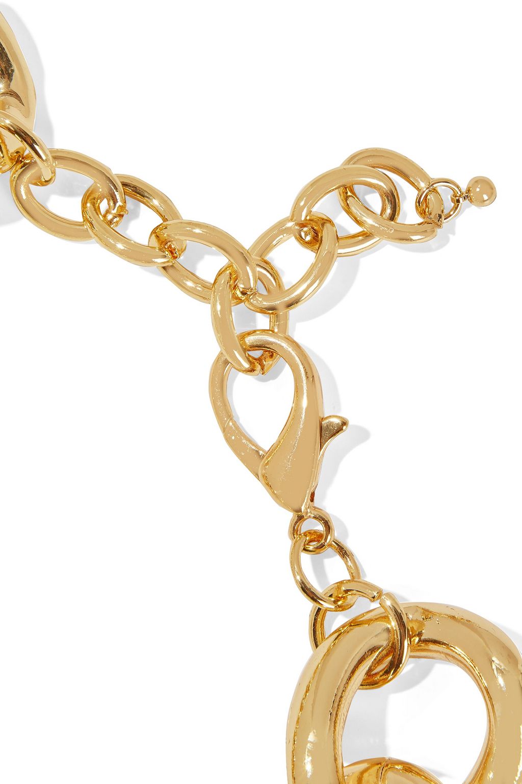 KENNETH JAY LANE 22-karat gold-plated necklace
