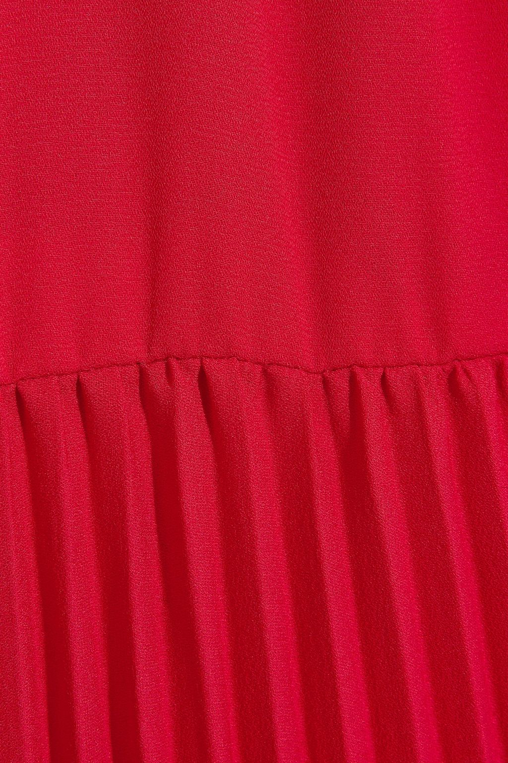 MIKAEL AGHAL Asymmetric belted pleated crepe de chine dress
