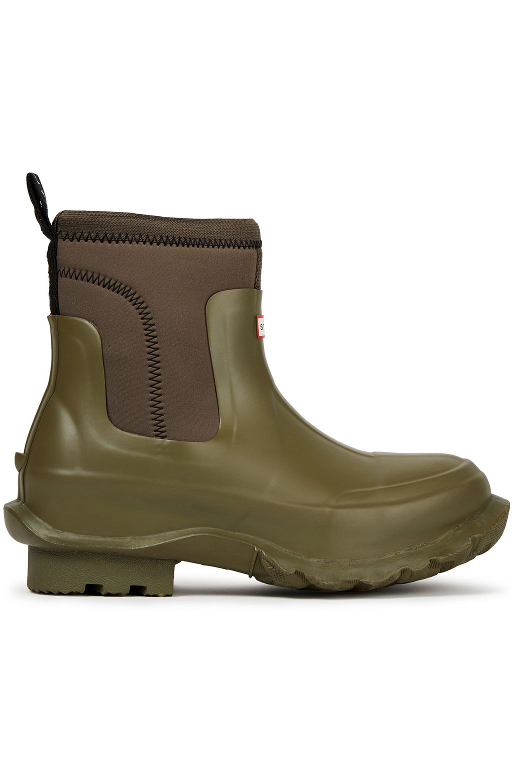 army green rain boots