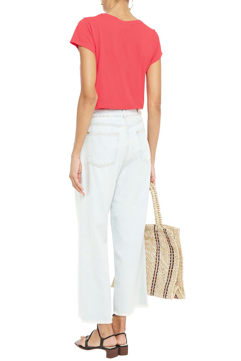 VELVET BY GRAHAM & SPENCER Katie slub cotton-jersey T-shirt