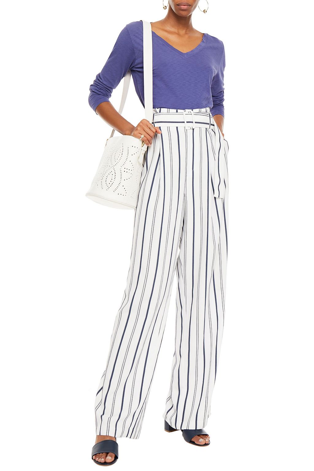 VELVET BY GRAHAM & SPENCER Bridget slub cotton-jersey top