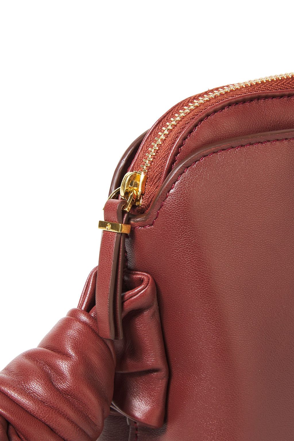 THE ROW Wristlet leather clutch