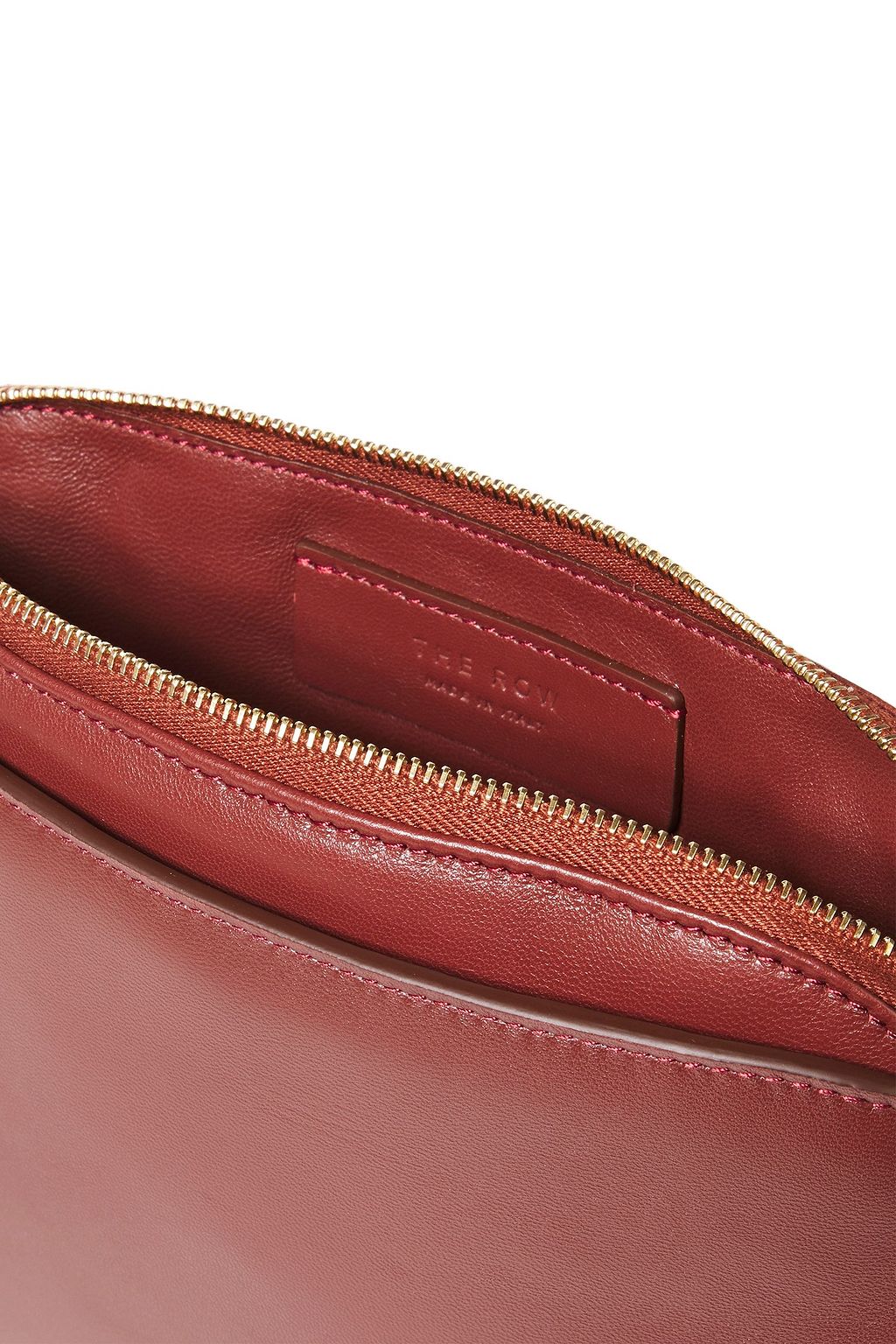 THE ROW Wristlet leather clutch