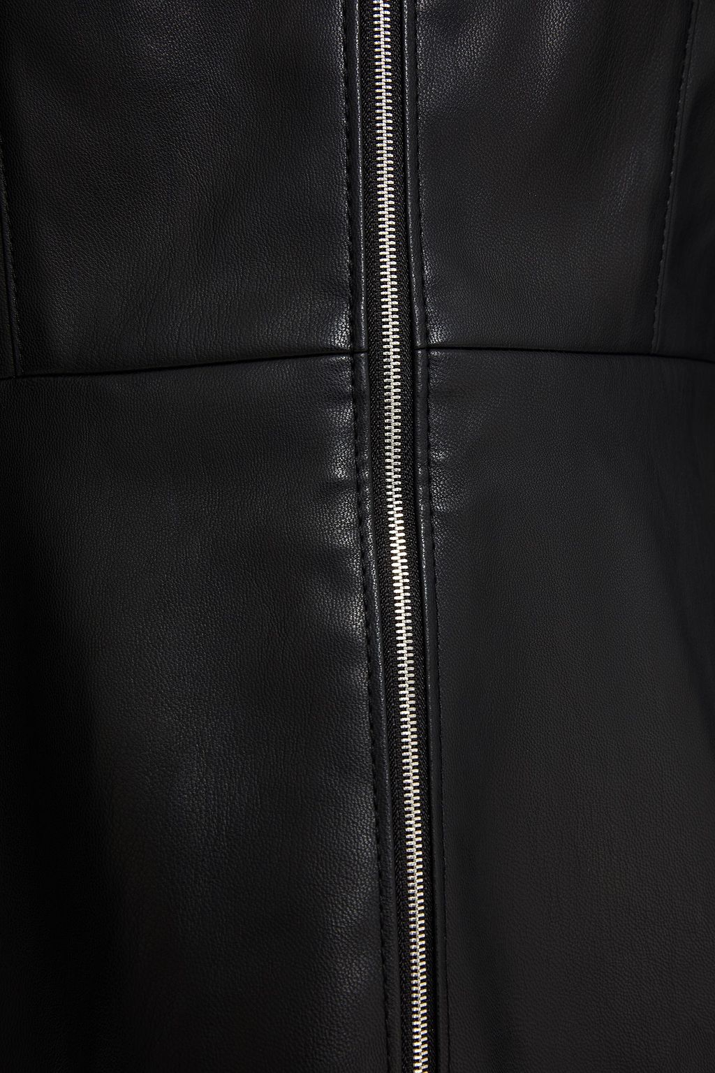 TIBI Faux leather mini dress