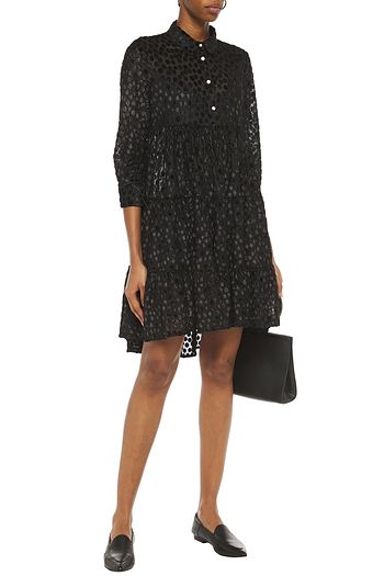 maje green velvet dress