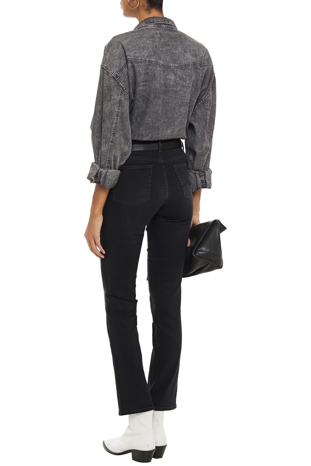 7 FOR ALL MANKIND Mid-rise slim-leg jeans