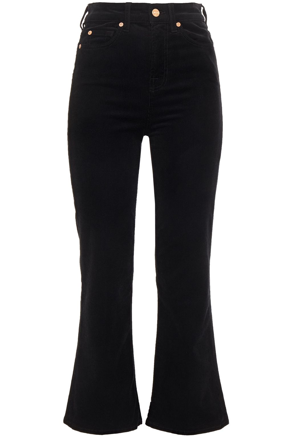 black corduroy bootcut jeans