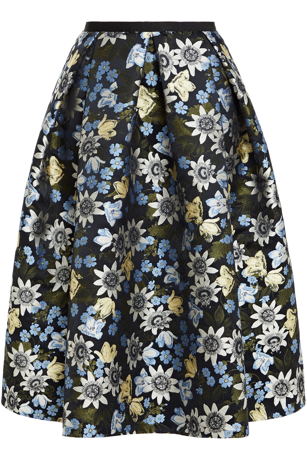 floral skirt jacquard