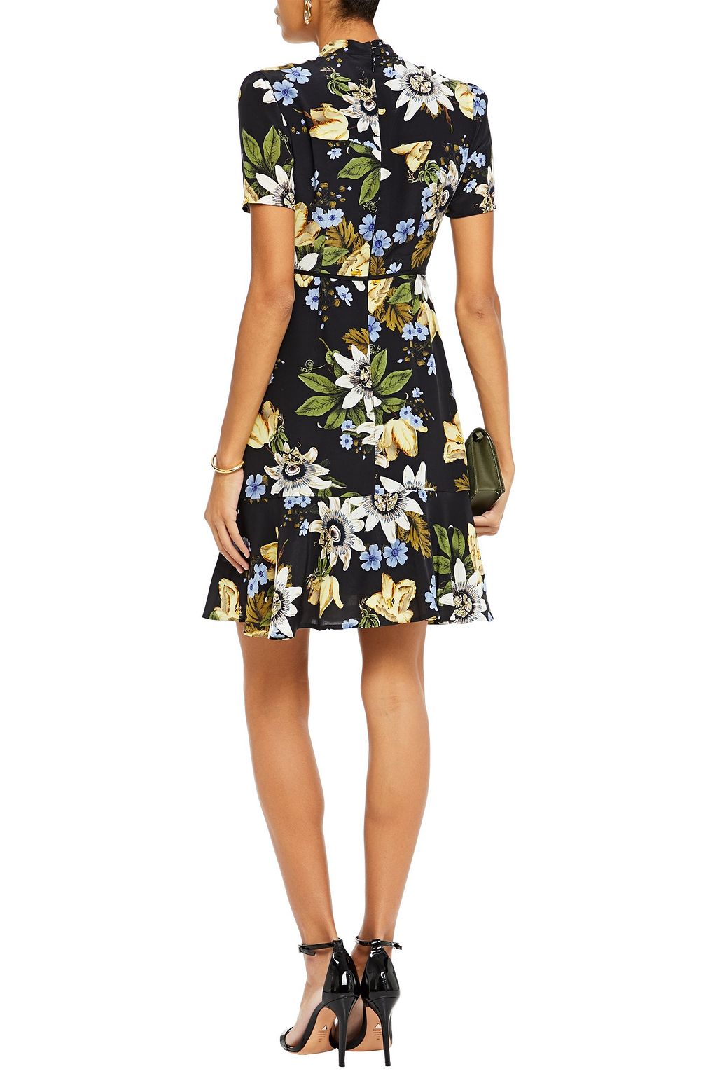 ERDEM Anne floral-print silk crepe de chine dress
