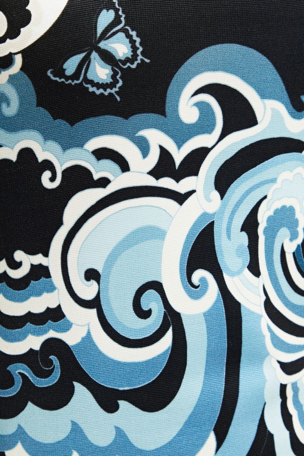 JUST CAVALLI Printed ponte mini dress