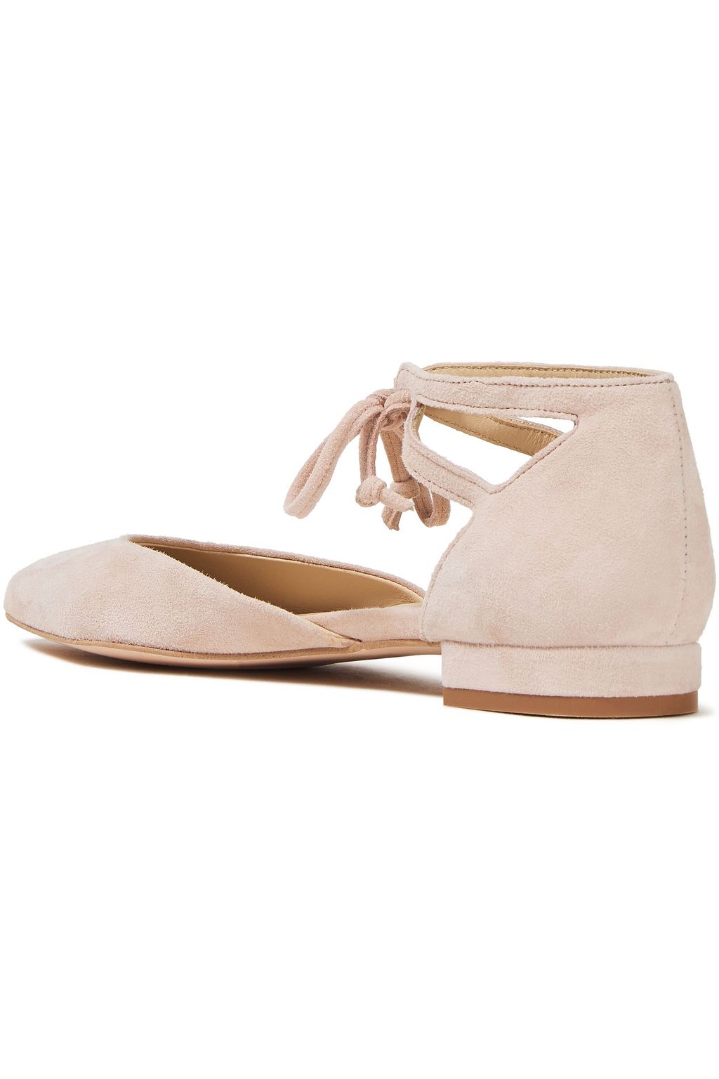 FRENCH SOLE Penelope cutout suede pint-toe flats